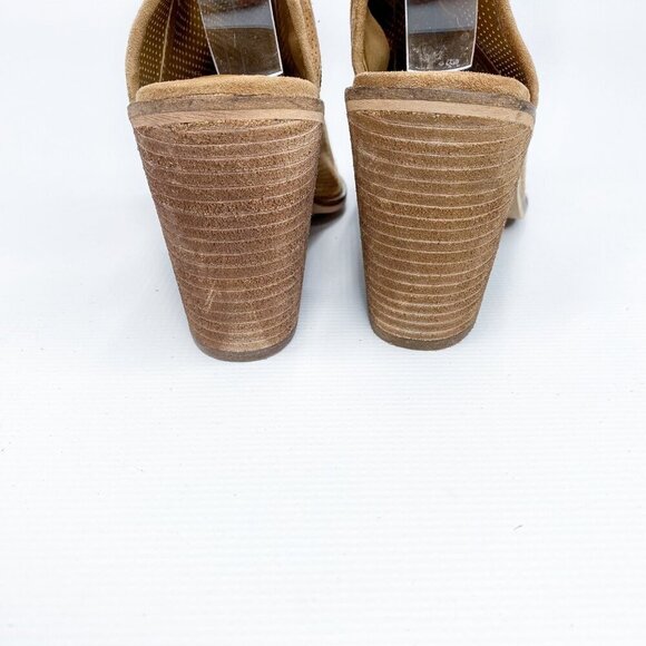 STEVE MADDEN Open Toe Chunky Heel Booties 9 - Picture 5 of 9